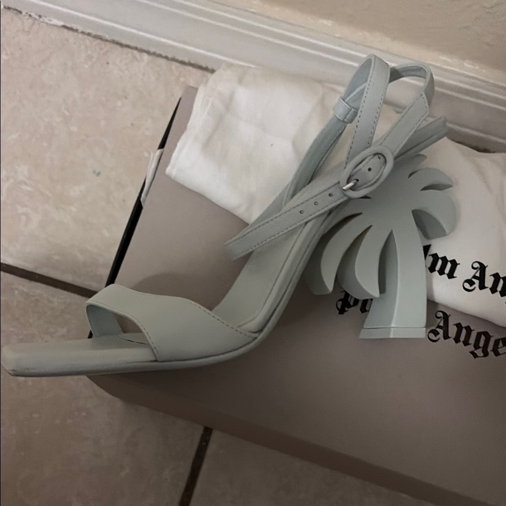 Palm Angels Sky Blue Strappy Sandals - Picture 2 of 4